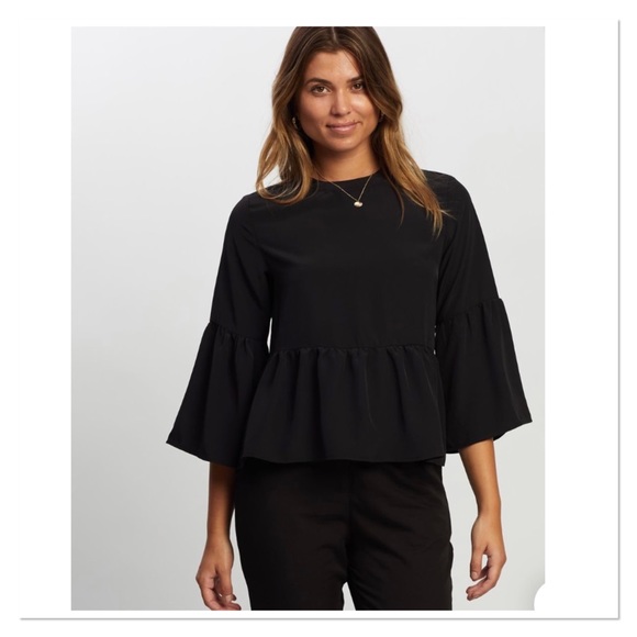 Atmos&Here Tops - New Atmos&Here Black Cora Blouse
